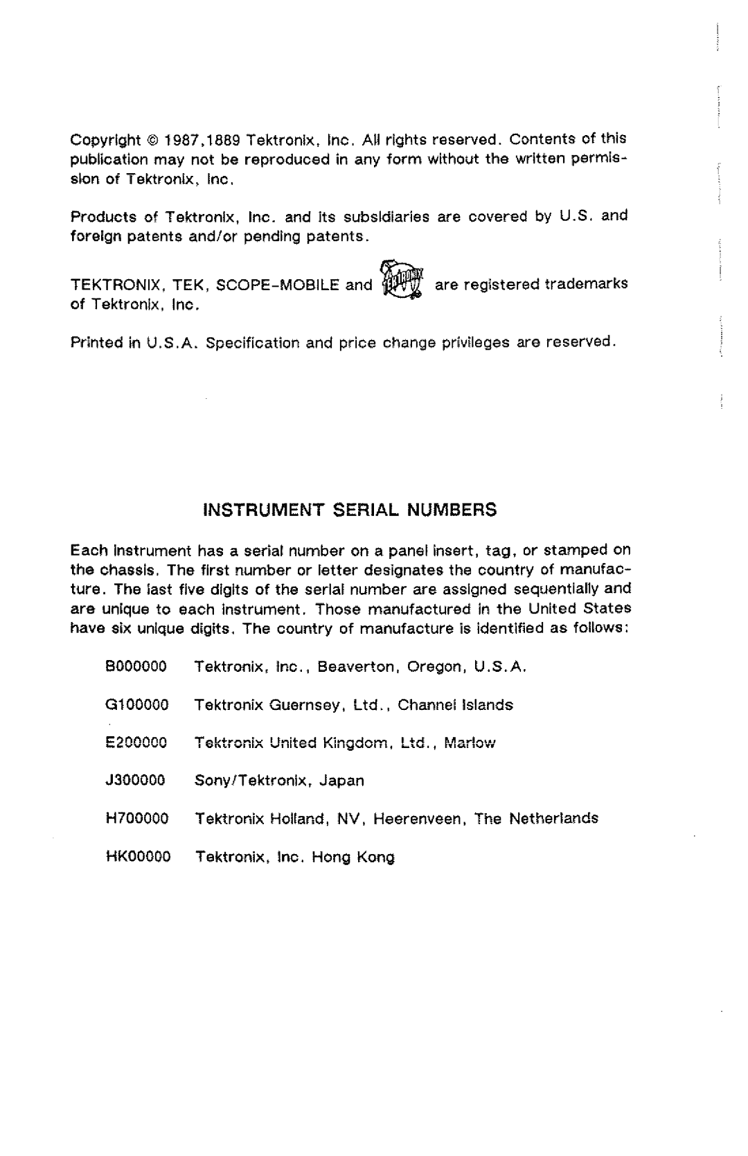 Tektronix 2245A manual 