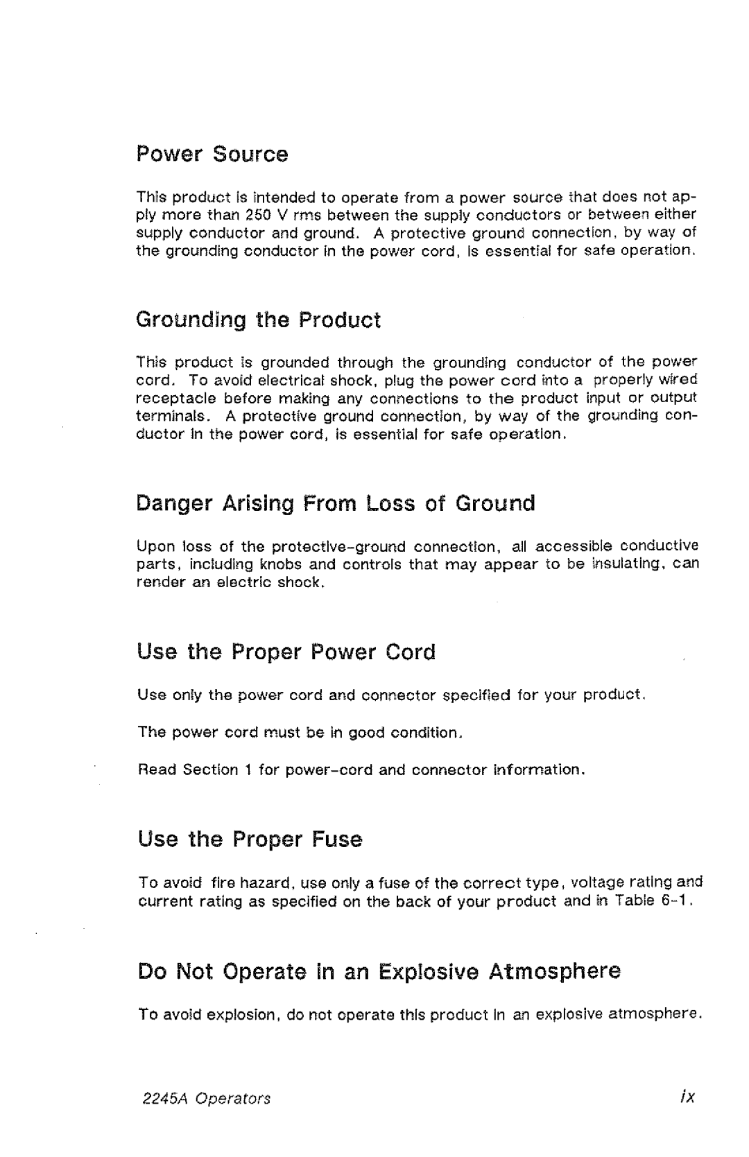 Tektronix 2245A manual 