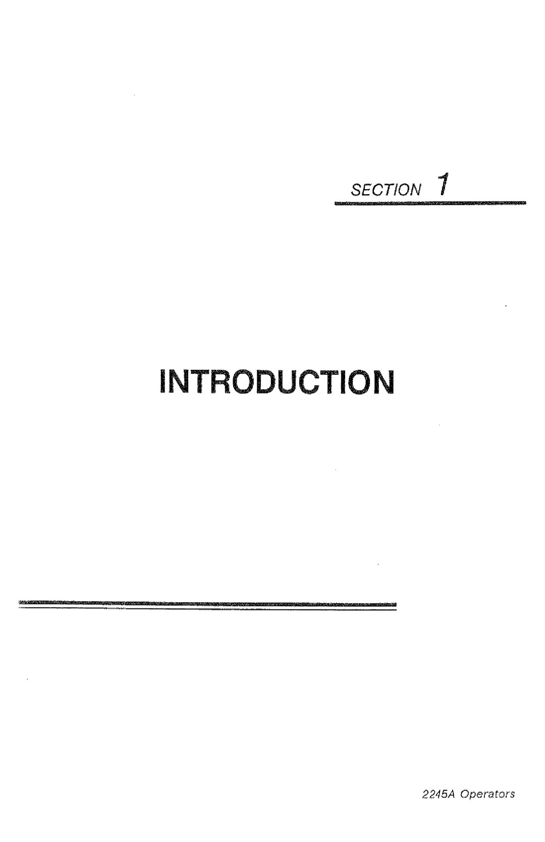 Tektronix 2245A manual 