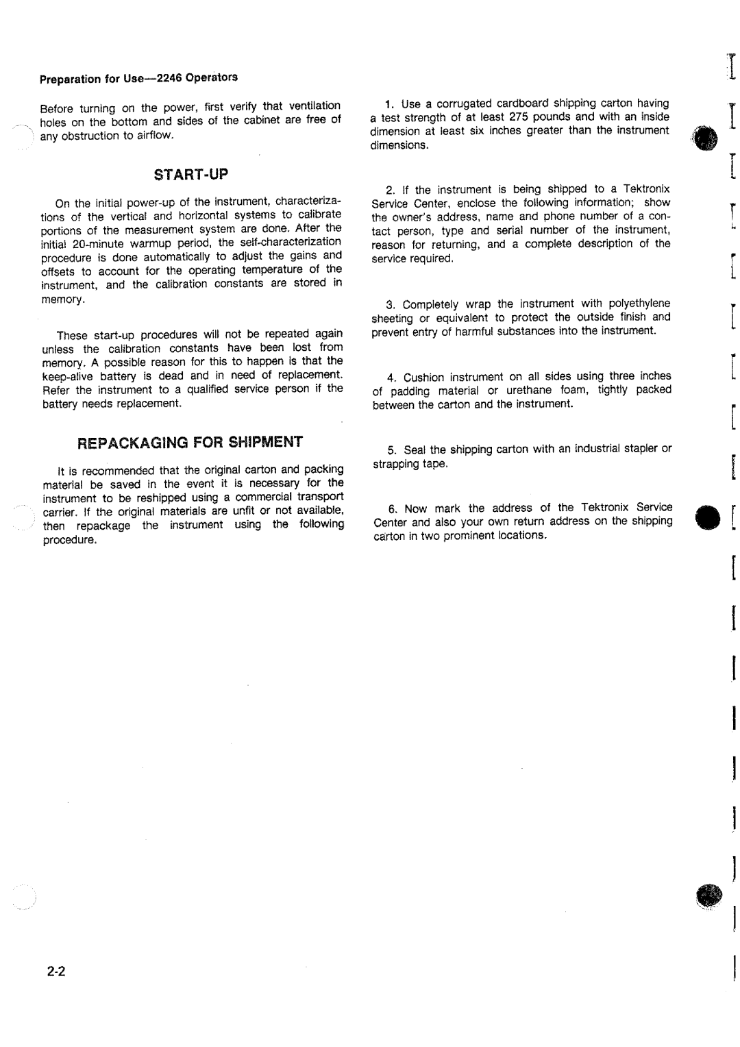 Tektronix 2246 manual 