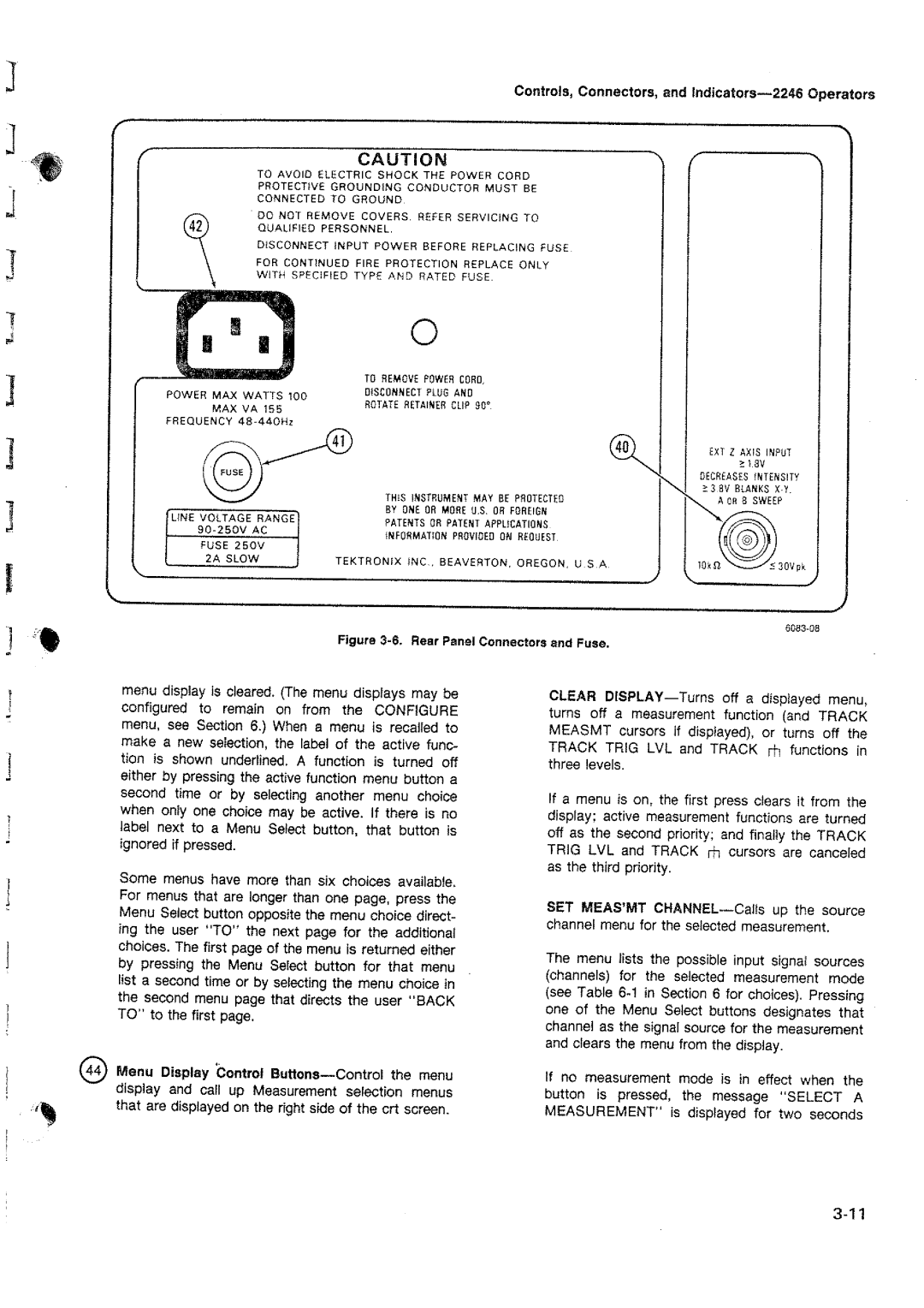 Tektronix 2246 manual 