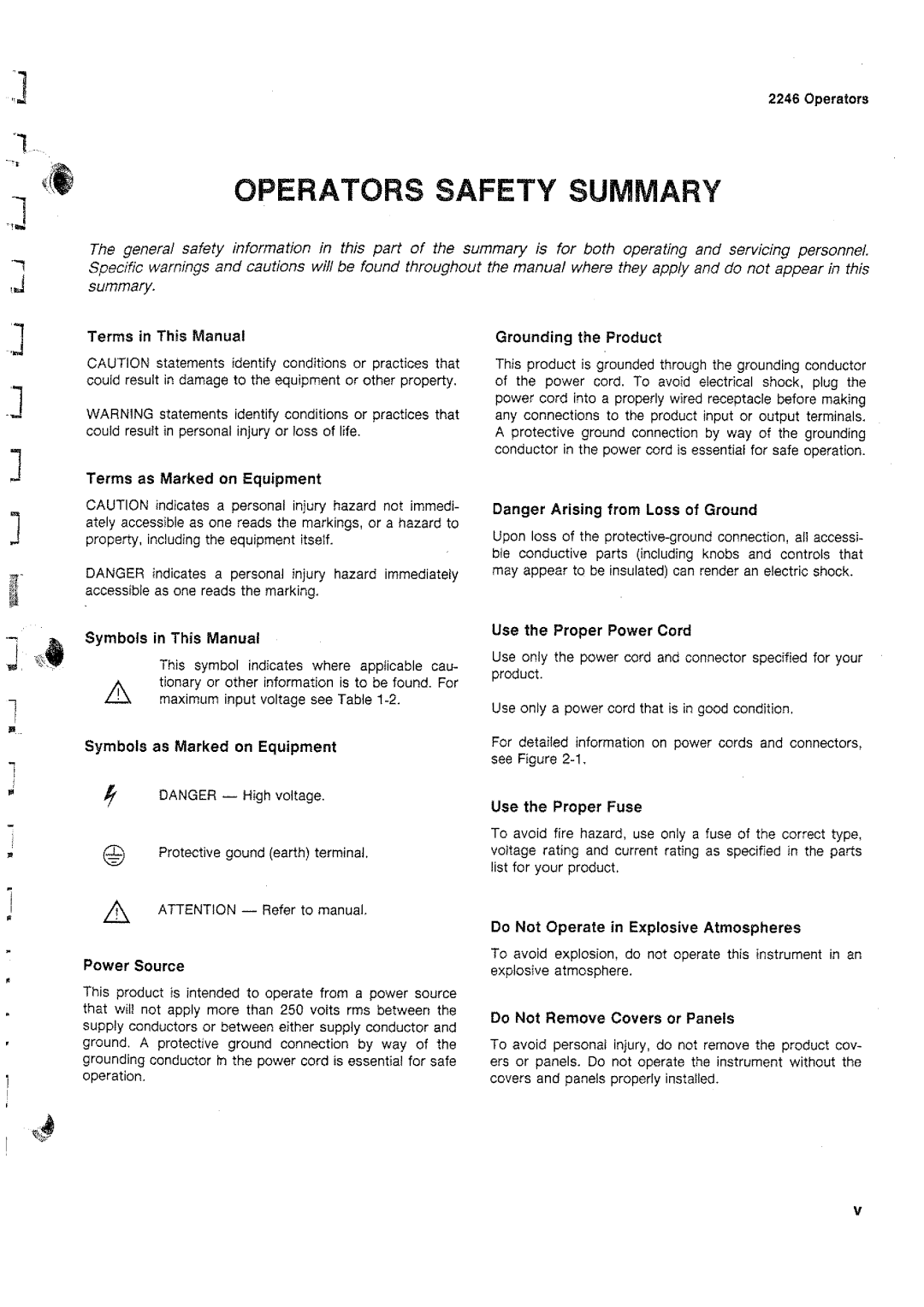 Tektronix 2246 manual 