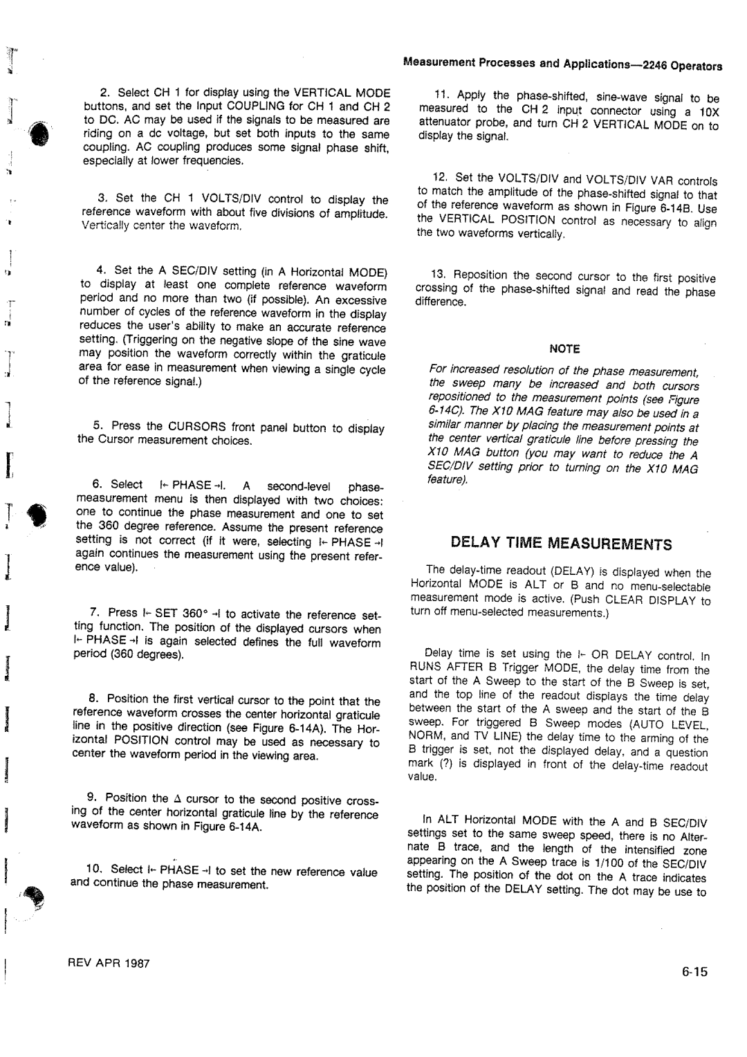 Tektronix 2246 manual 