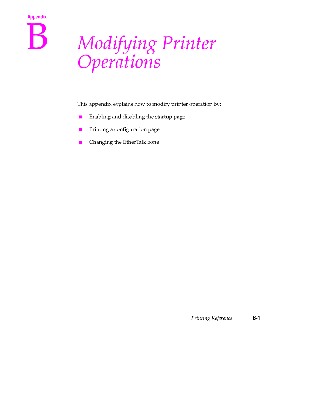 Tektronix 240 user manual Modifying Printer Operations 