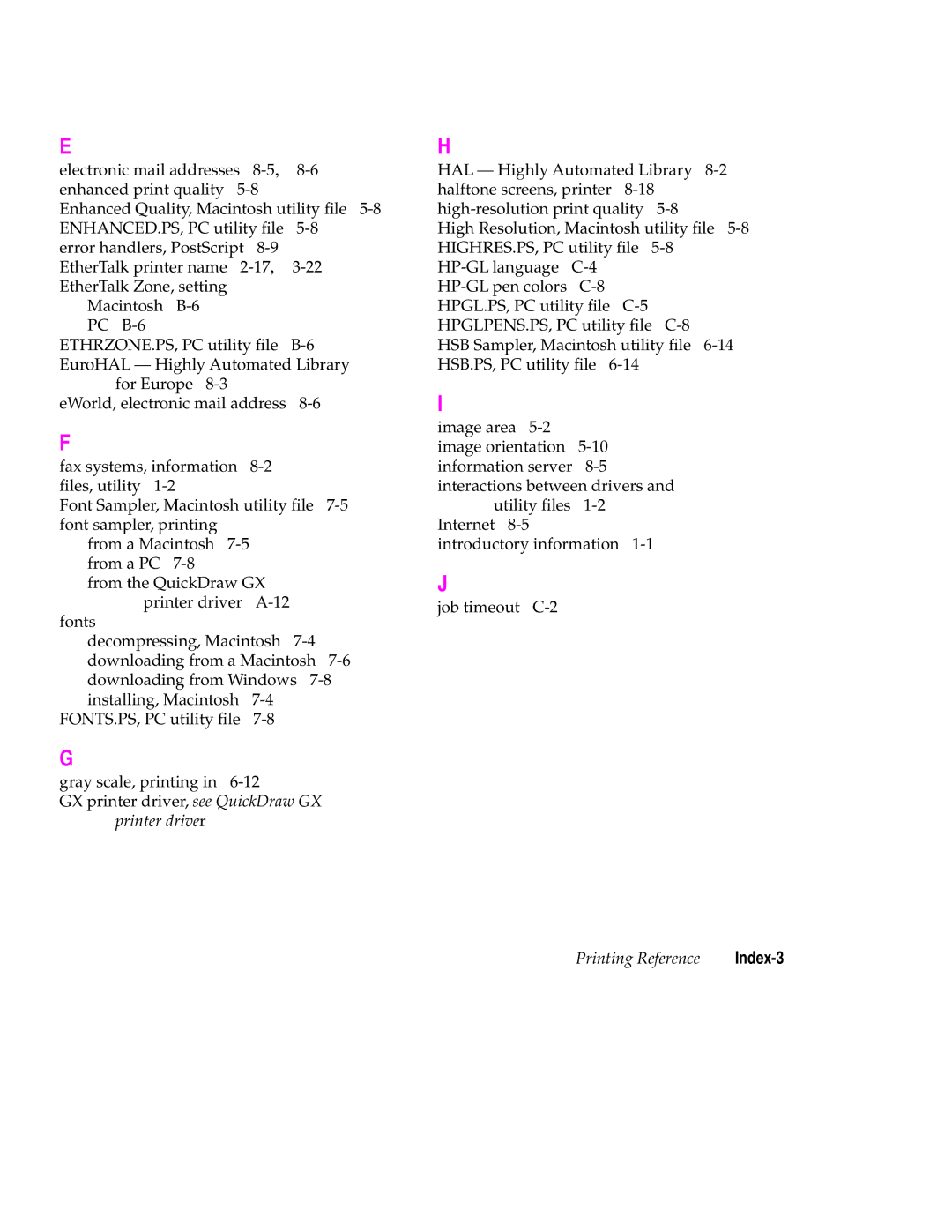 Tektronix 240 user manual Index-3 