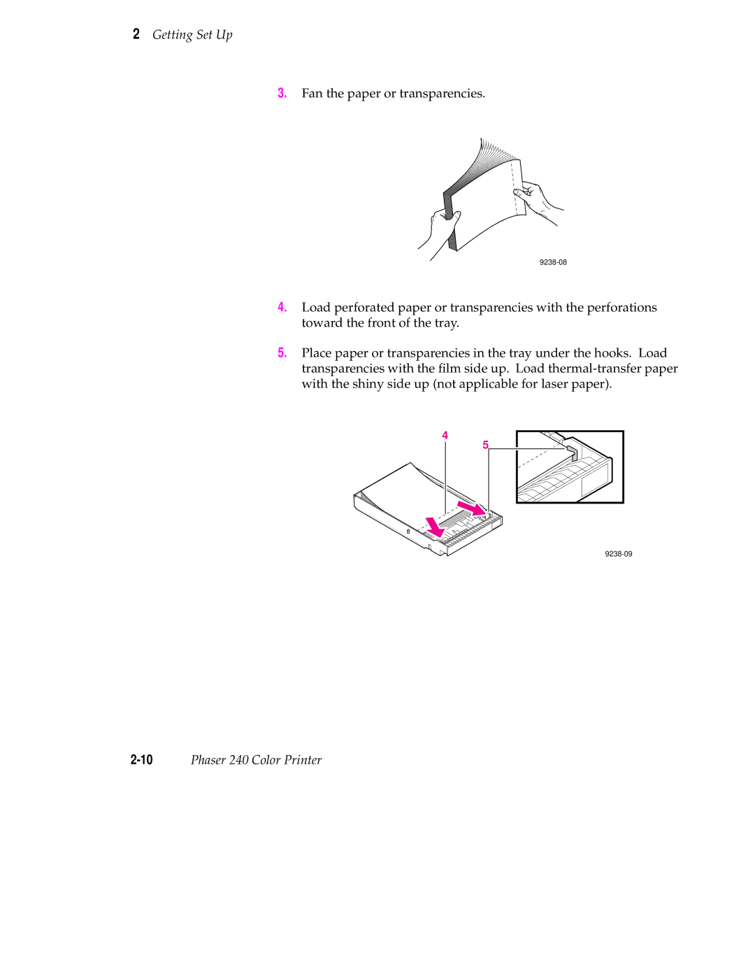 Tektronix user manual 10Phaser 240 Color Printer 