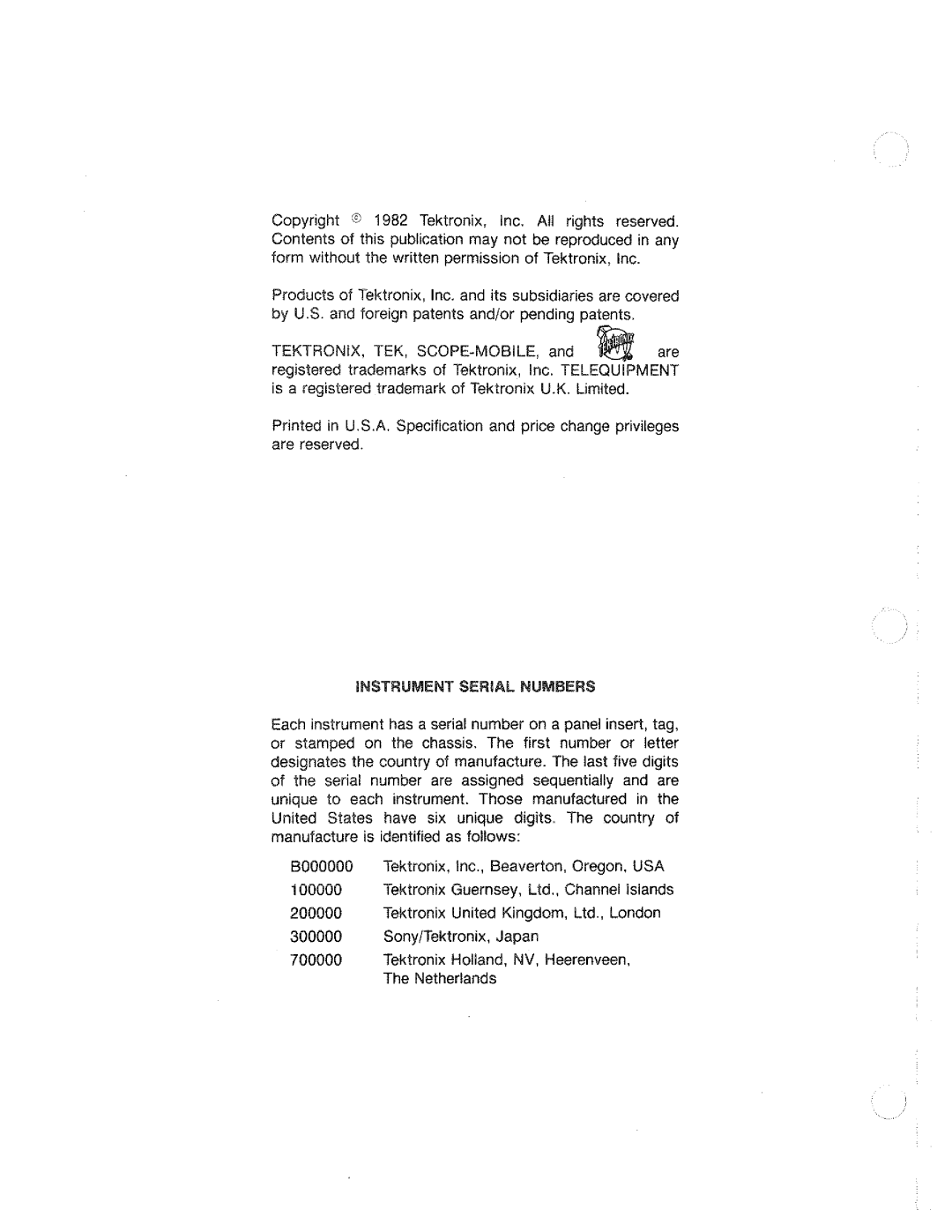 Tektronix 2445 manual 