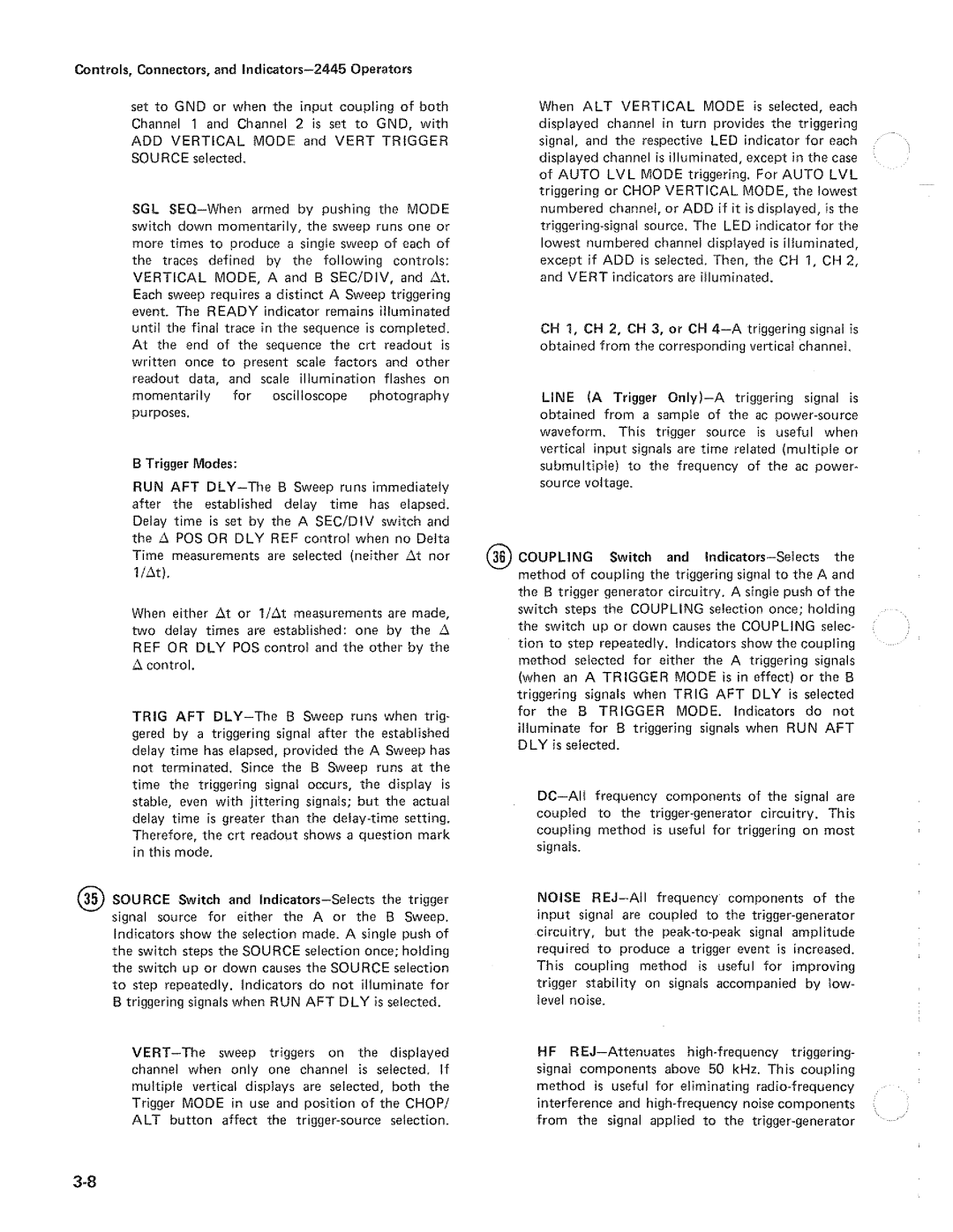 Tektronix 2445 manual 