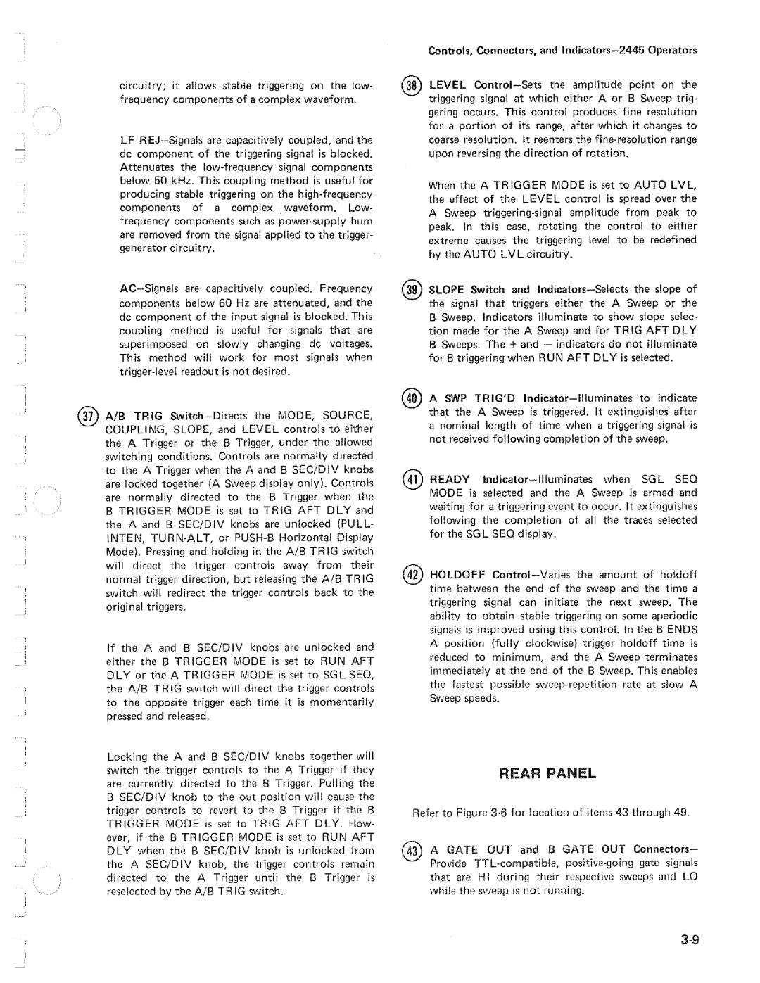 Tektronix 2445 manual 