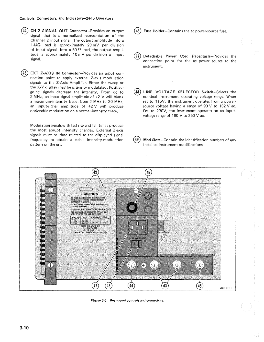 Tektronix 2445 manual 