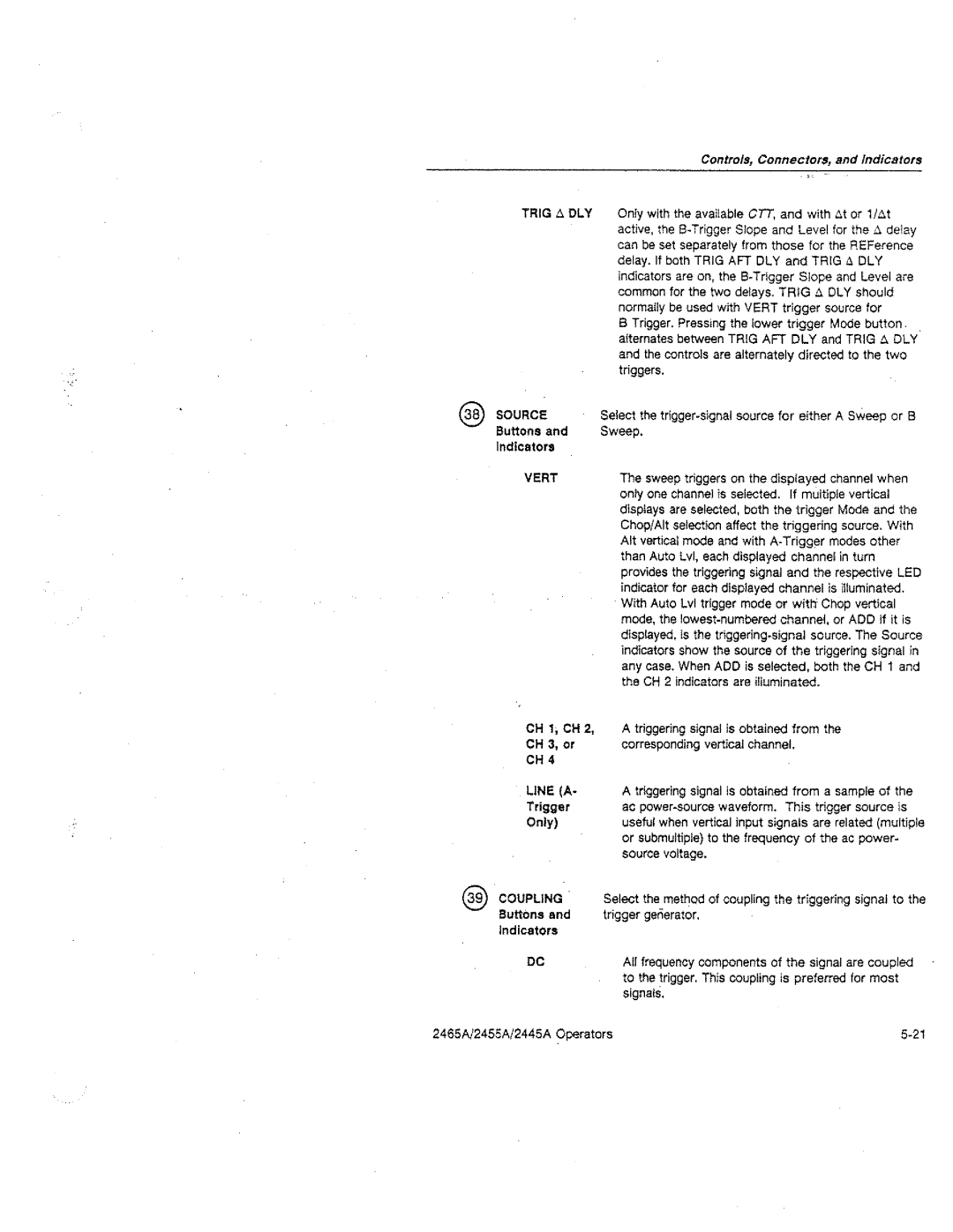 Tektronix 2445A, 2455A, 2465A manual 