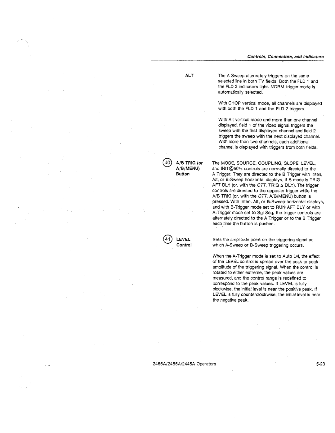 Tektronix 2455A, 2445A, 2465A manual 