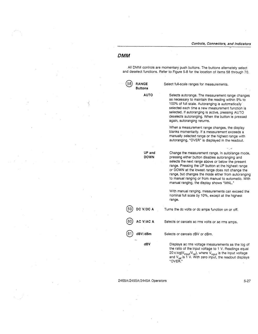 Tektronix 2445A, 2455A, 2465A manual 