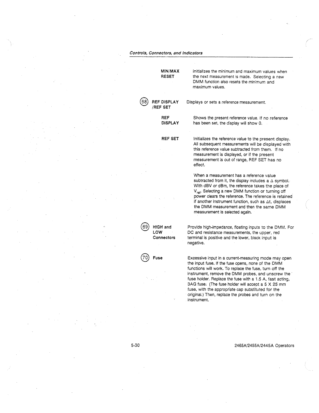 Tektronix 2445A, 2455A, 2465A manual 