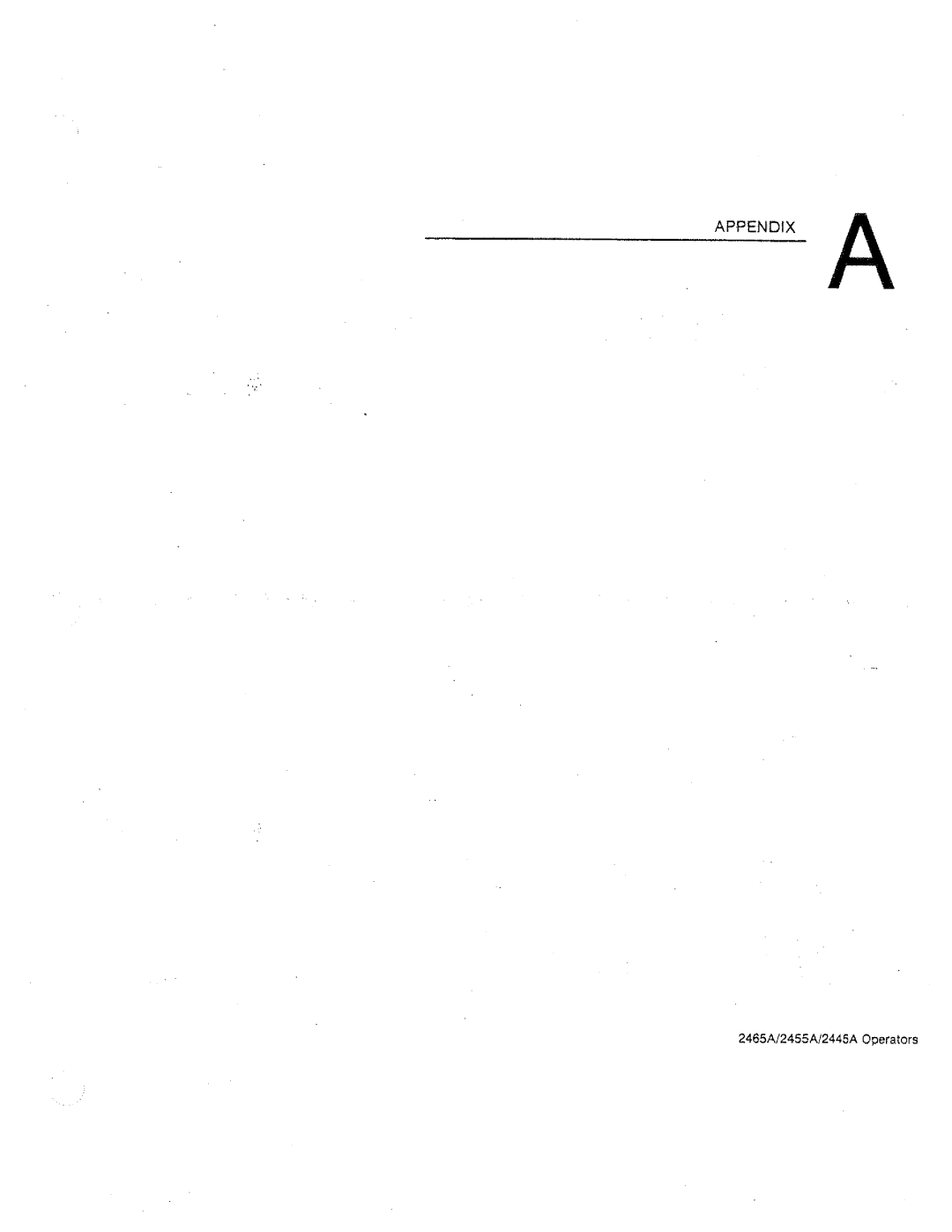 Tektronix 2445A, 2455A, 2465A manual 