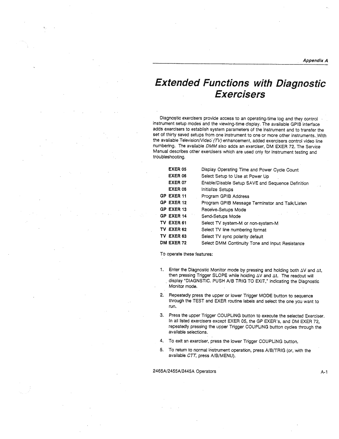 Tektronix 2455A, 2445A, 2465A manual 