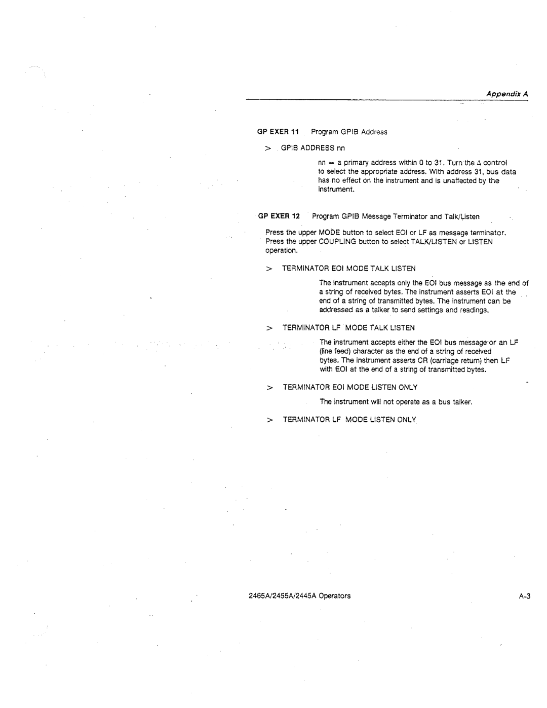 Tektronix 2465A, 2455A, 2445A manual 