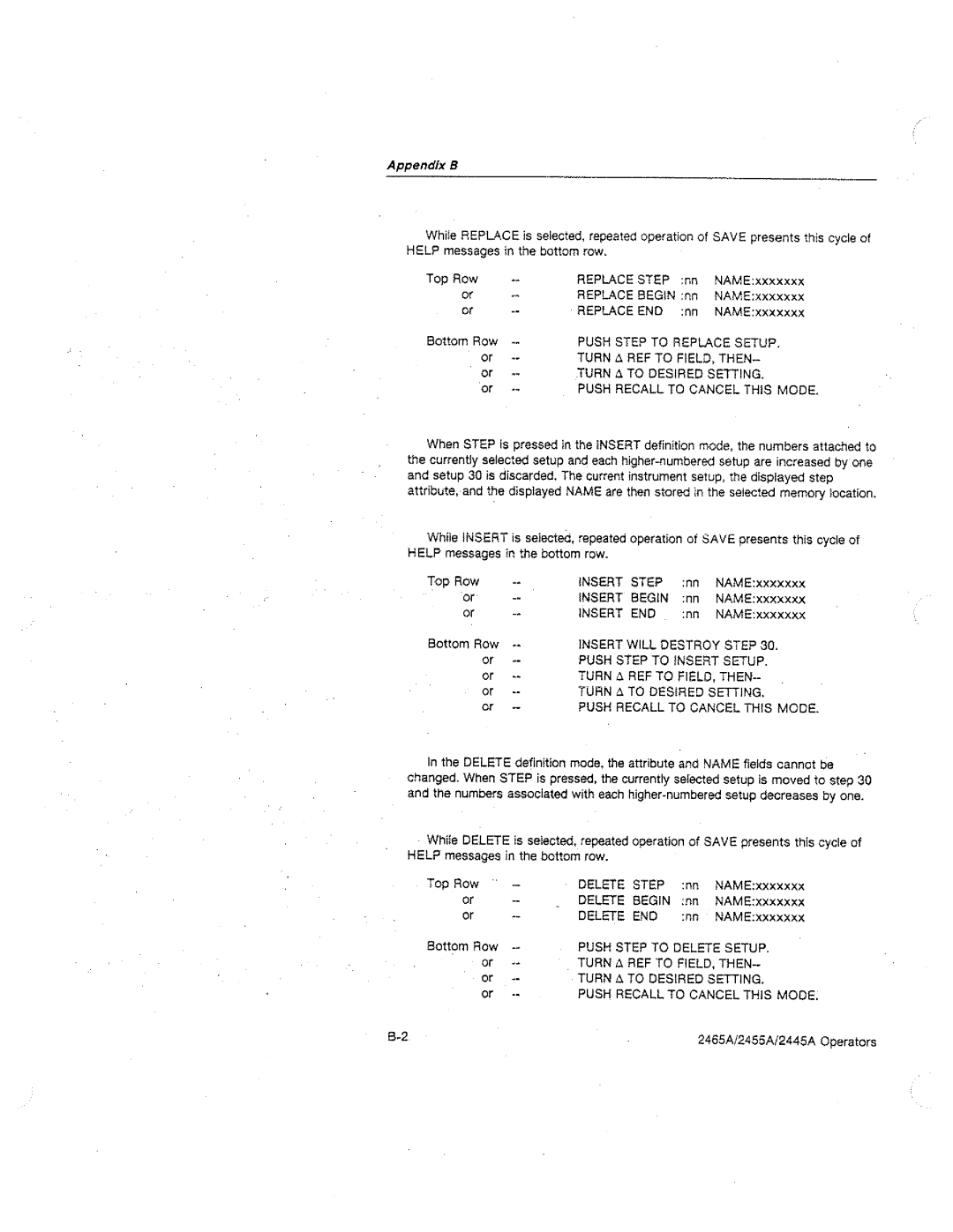 Tektronix 2455A, 2445A, 2465A manual 