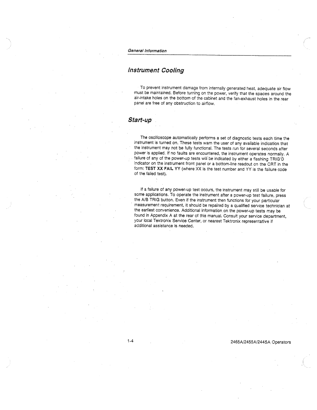 Tektronix 2445A, 2455A, 2465A manual 