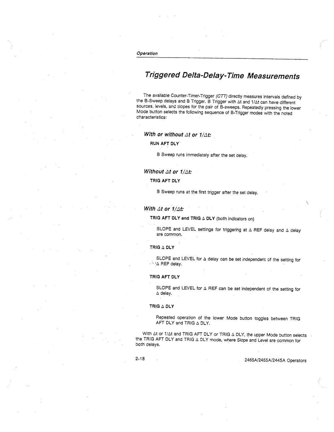 Tektronix 2465A, 2455A, 2445A manual 