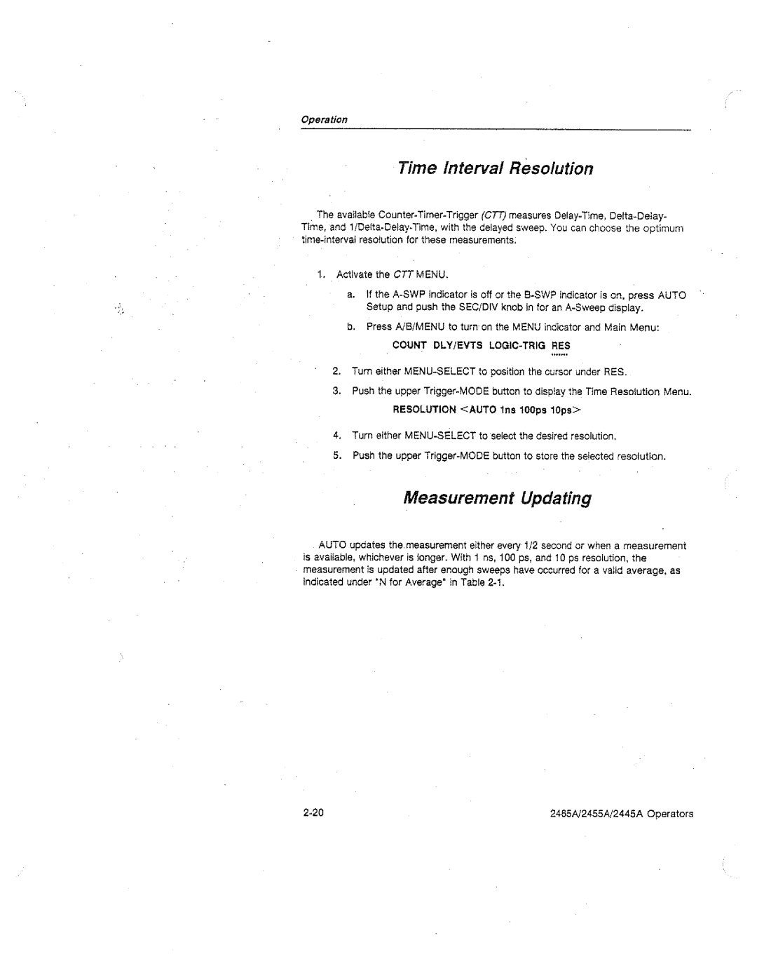 Tektronix 2445A, 2455A, 2465A manual 