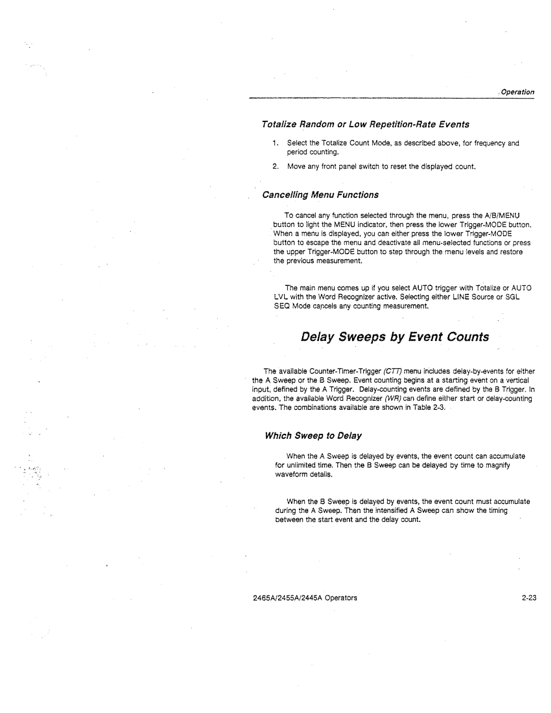 Tektronix 2445A, 2455A, 2465A manual 