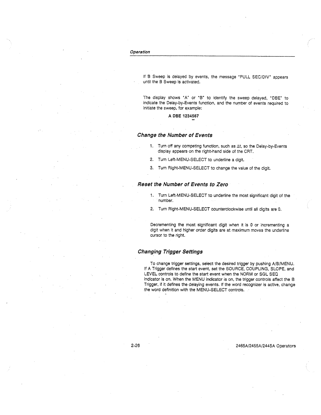 Tektronix 2445A, 2455A, 2465A manual 