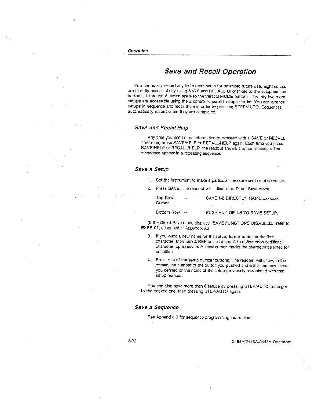 Tektronix 2445A, 2455A, 2465A manual 