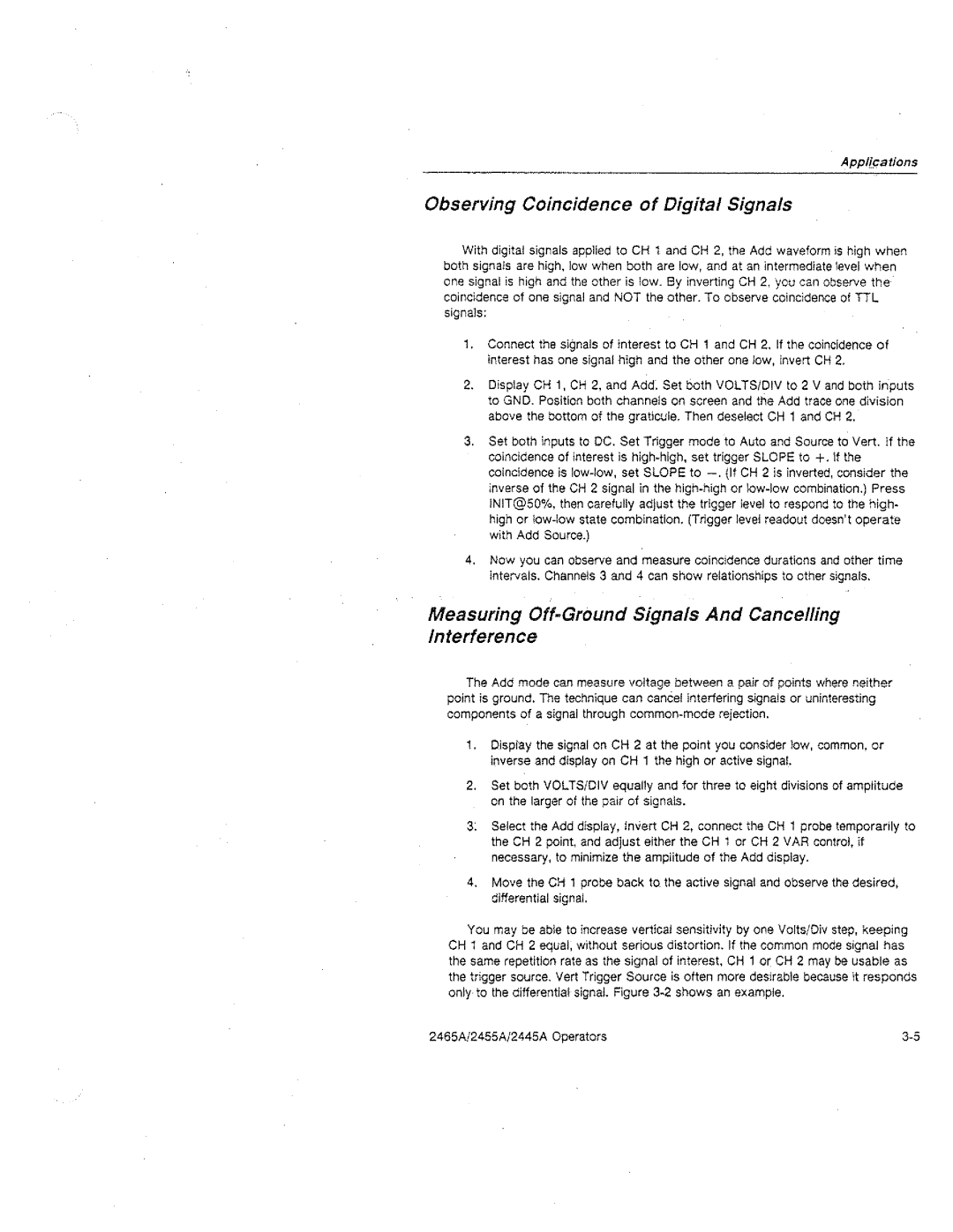 Tektronix 2445A, 2455A, 2465A manual 