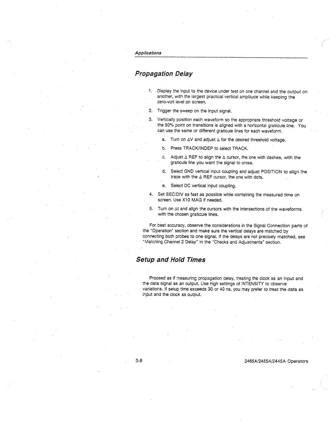 Tektronix 2445A, 2455A, 2465A manual 