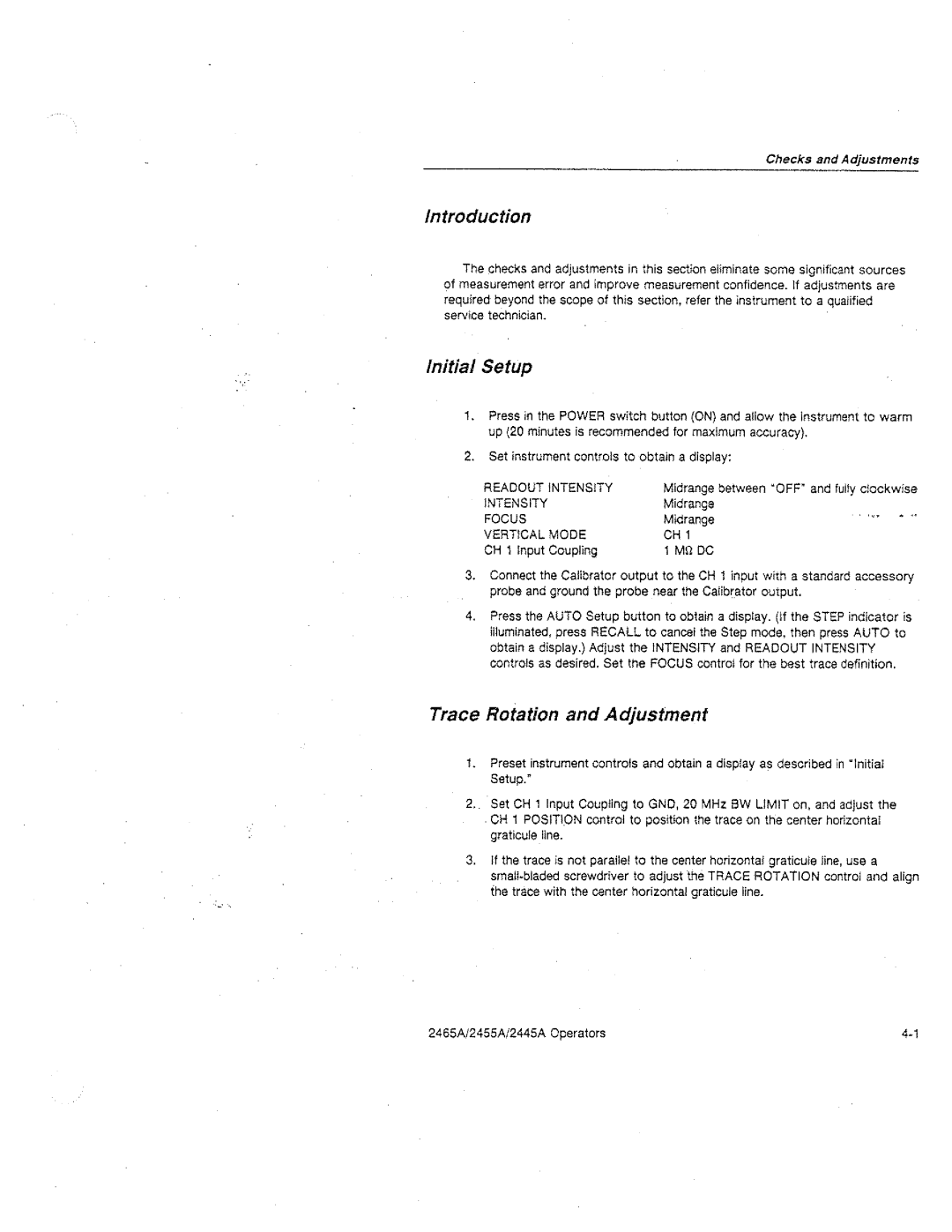 Tektronix 2455A, 2445A, 2465A manual 