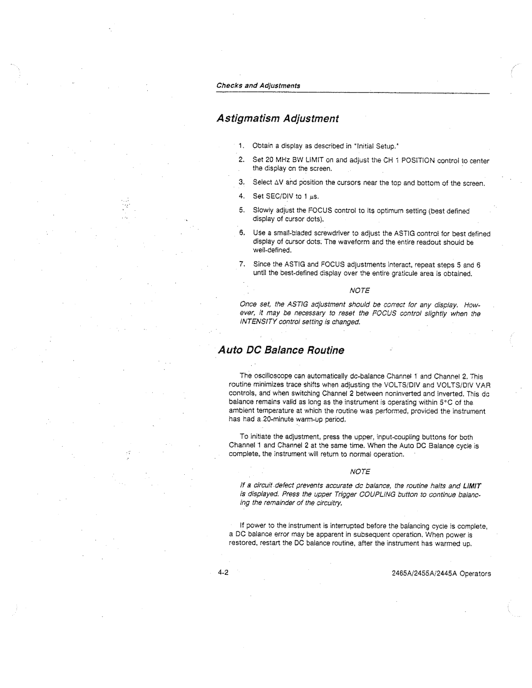 Tektronix 2445A, 2455A, 2465A manual 