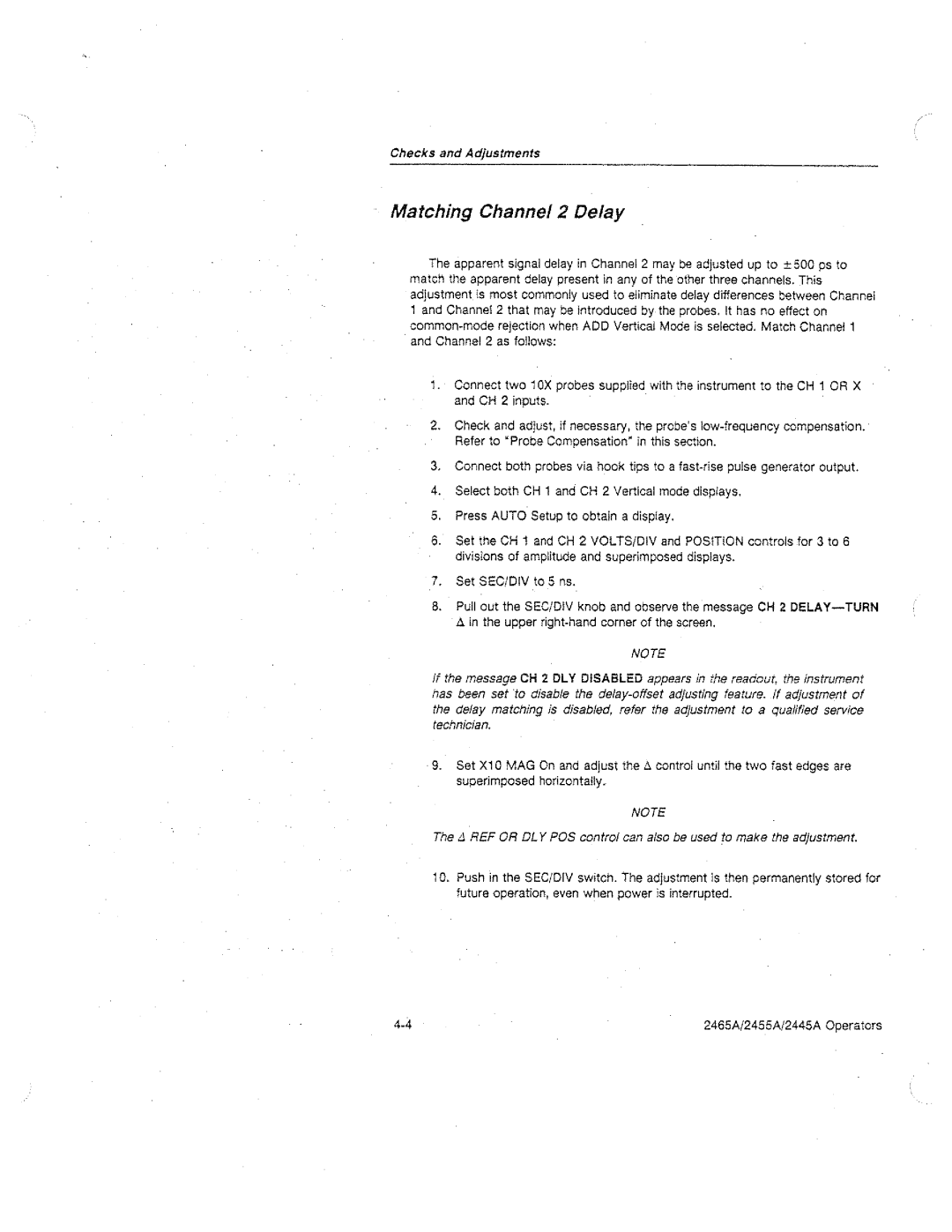 Tektronix 2455A, 2445A, 2465A manual 