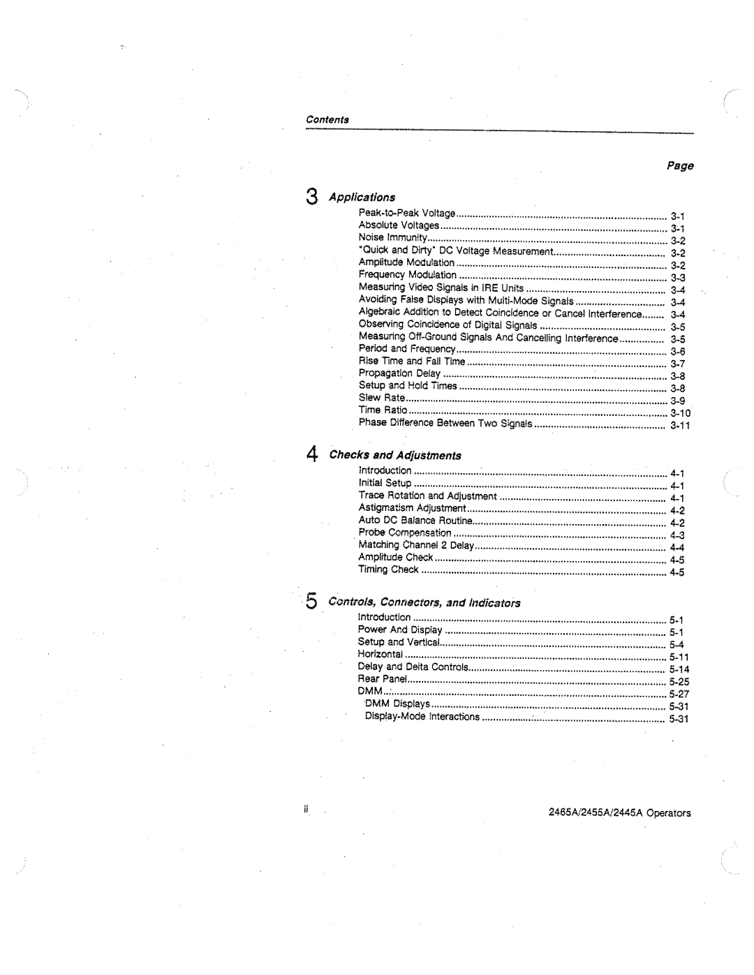 Tektronix 2465A, 2455A, 2445A manual 