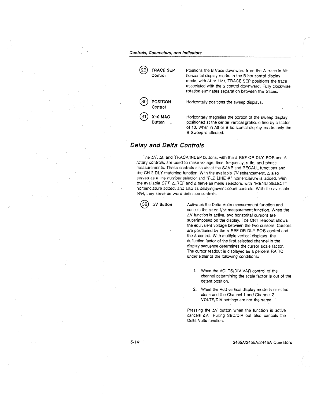 Tektronix 2455A, 2445A, 2465A manual 