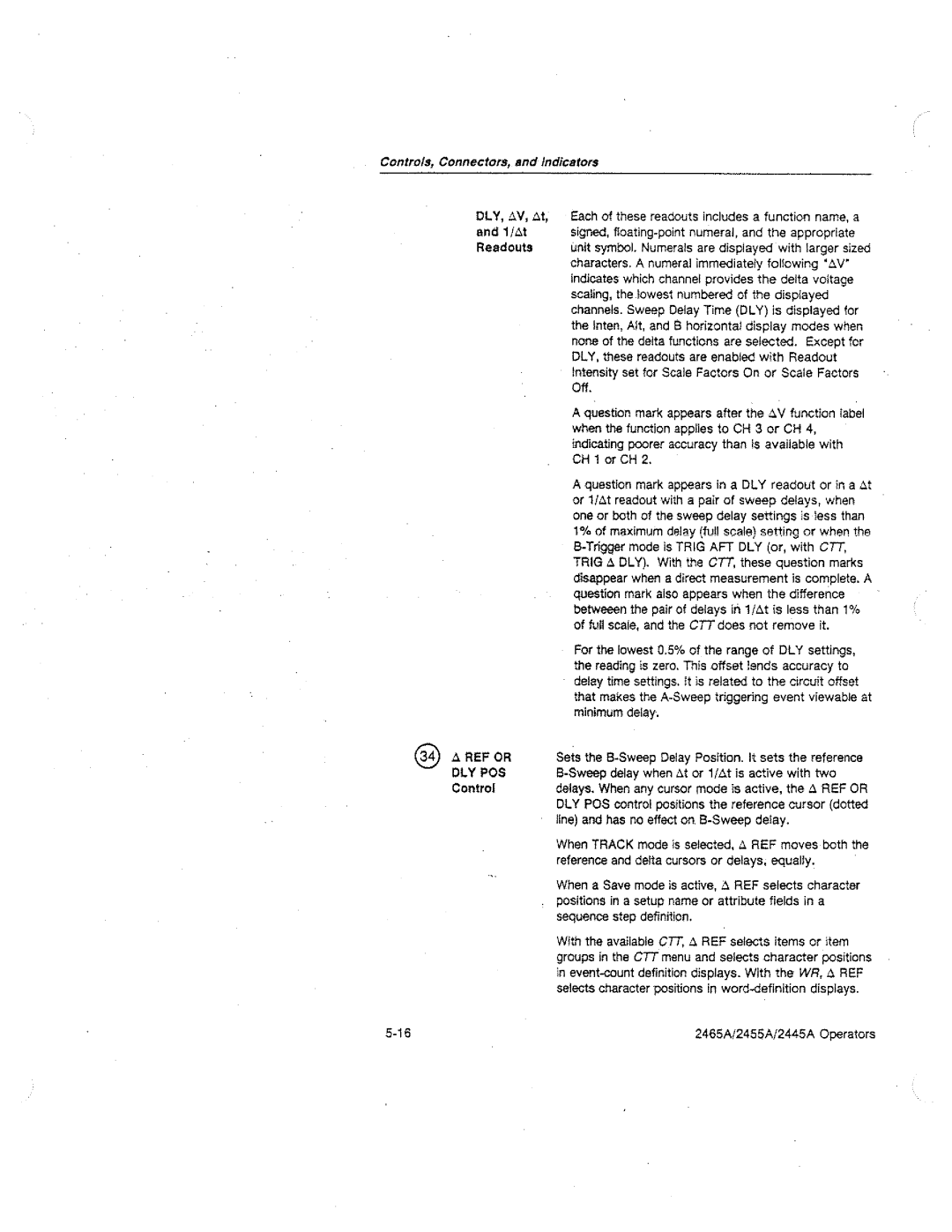 Tektronix 2465A, 2455A, 2445A manual 