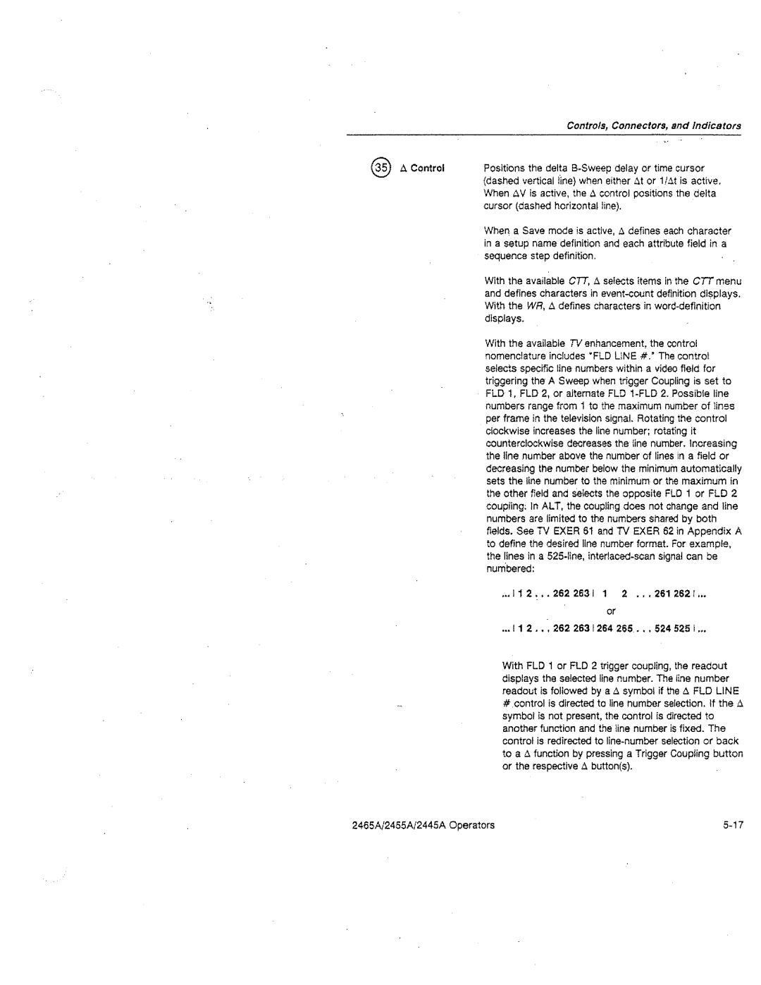 Tektronix 2455A, 2445A, 2465A manual 