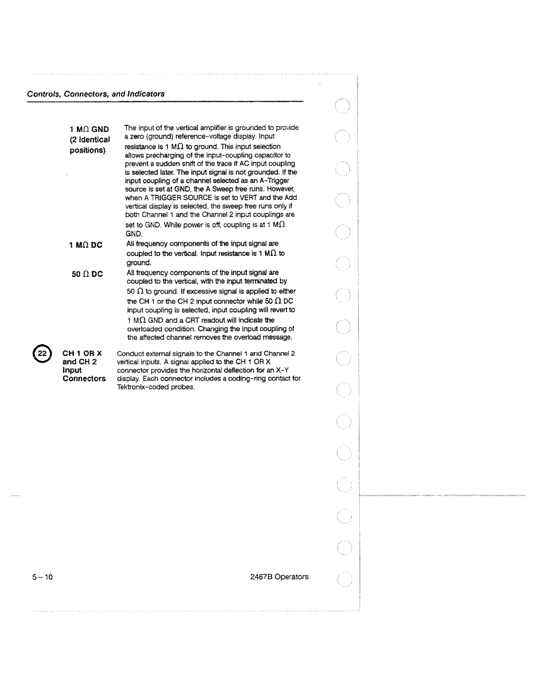 Tektronix 2467B manual 