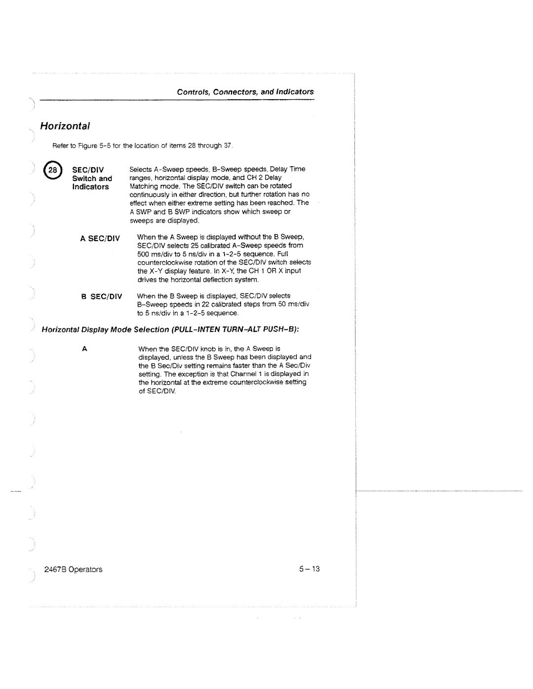 Tektronix 2467B manual 