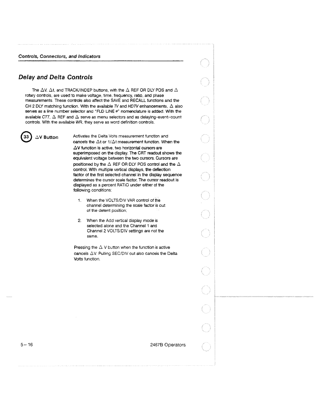Tektronix 2467B manual 