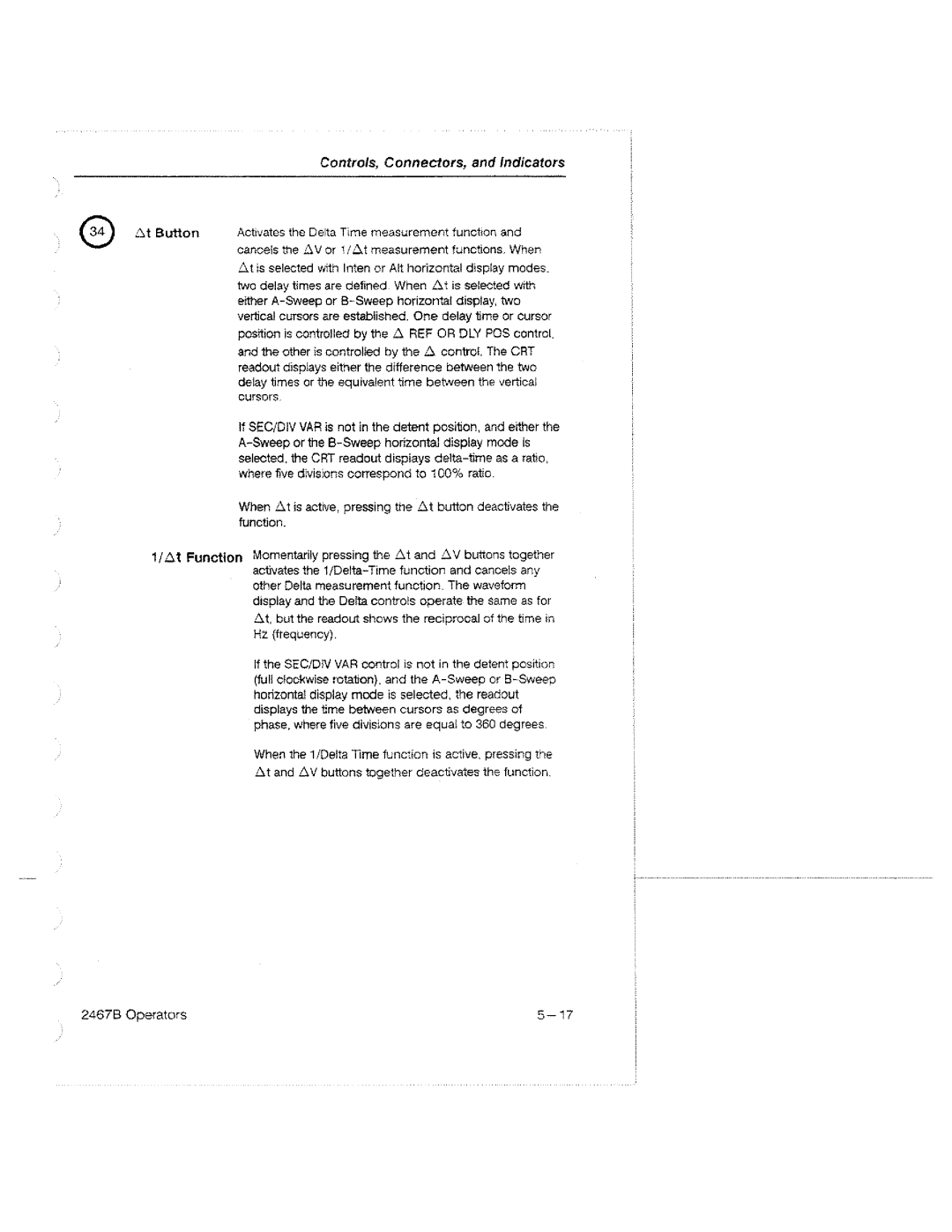 Tektronix 2467B manual 