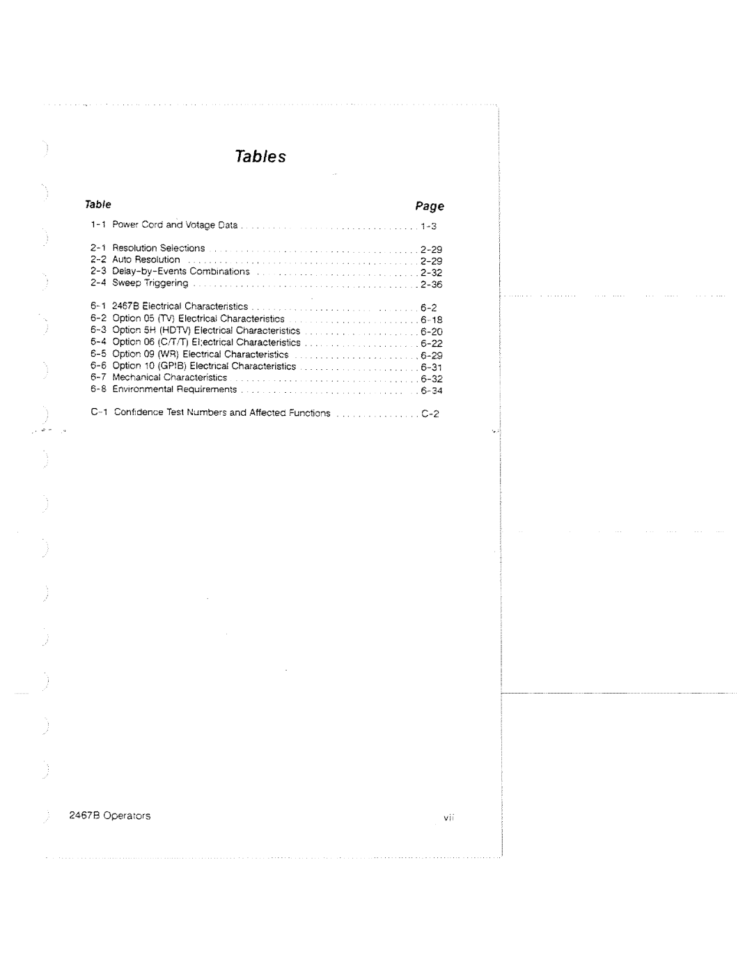 Tektronix 2467B manual 