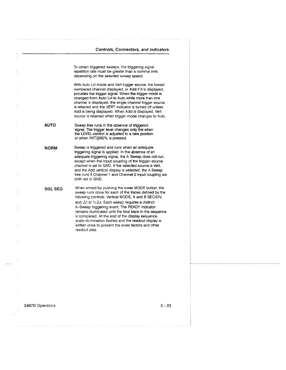 Tektronix 2467B manual 