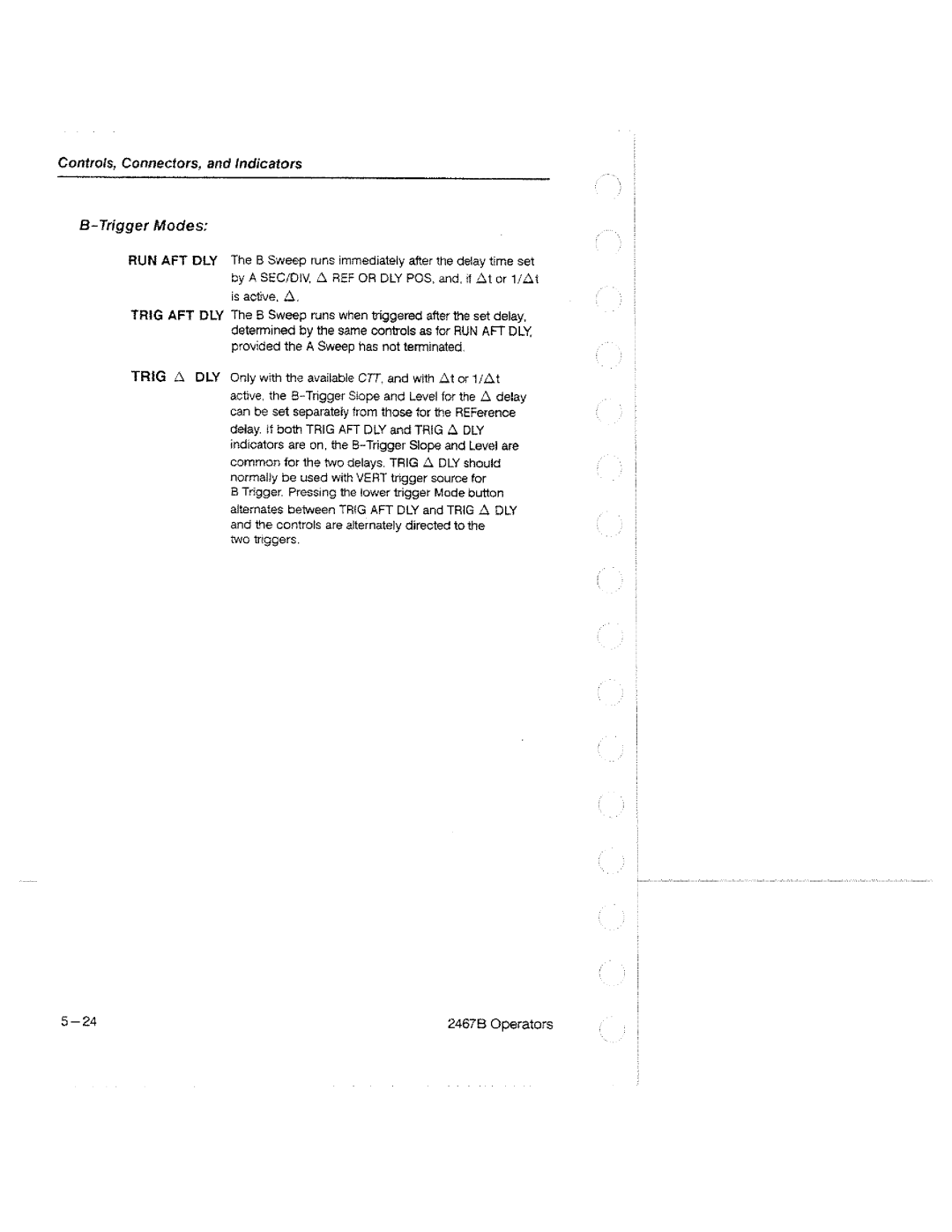 Tektronix 2467B manual 