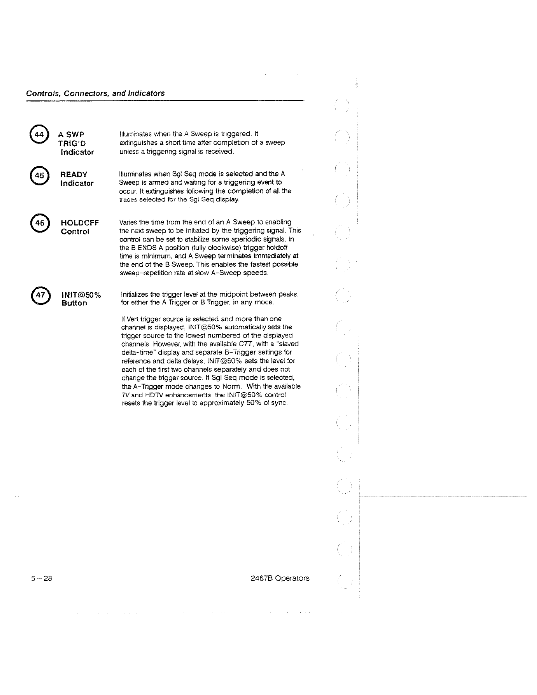 Tektronix 2467B manual 