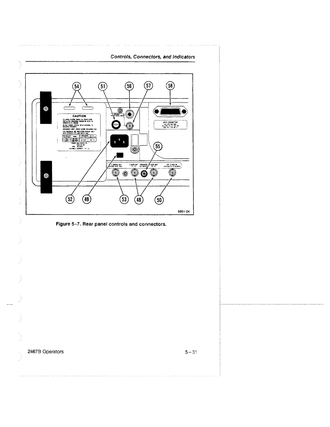 Tektronix 2467B manual 