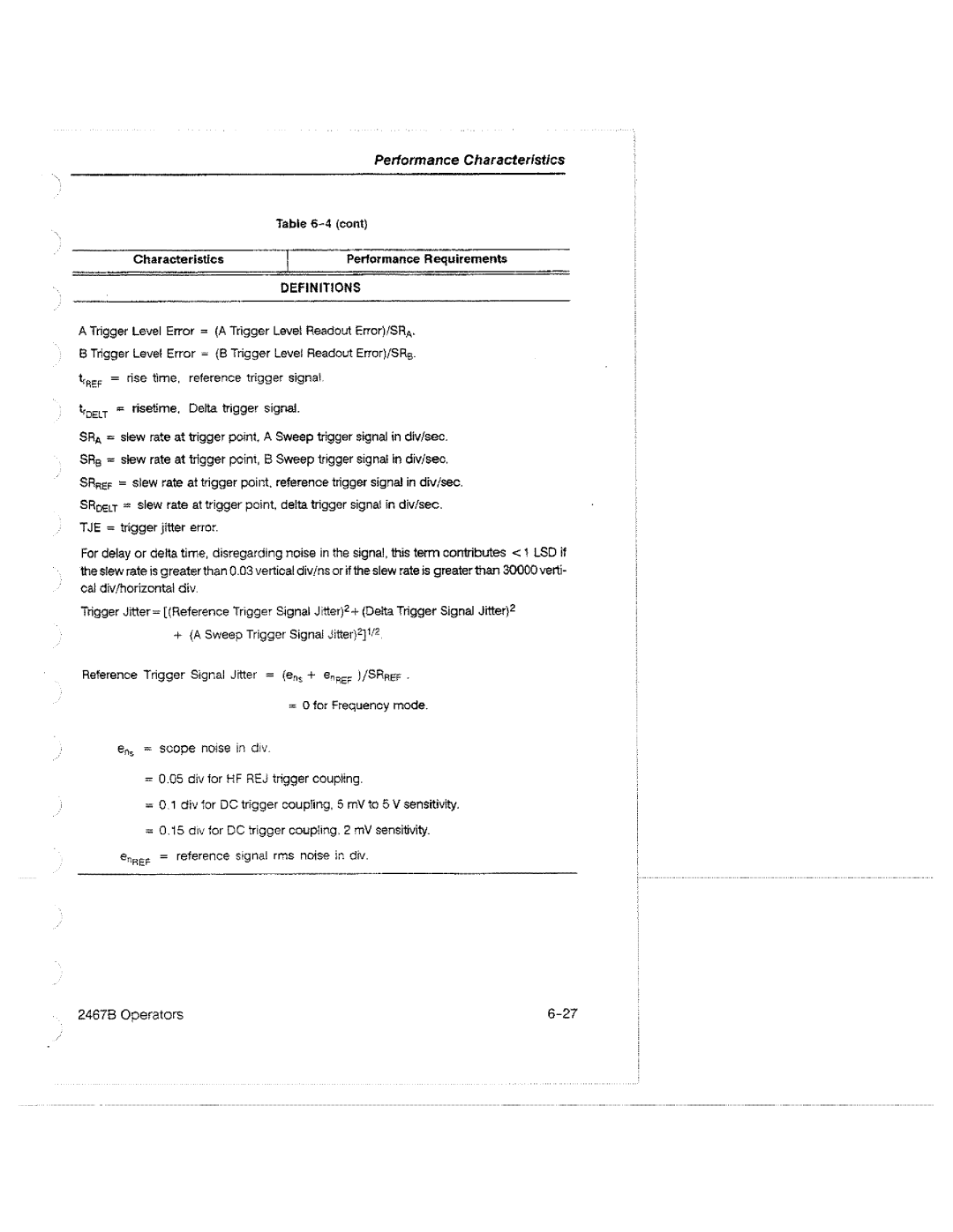 Tektronix 2467B manual 