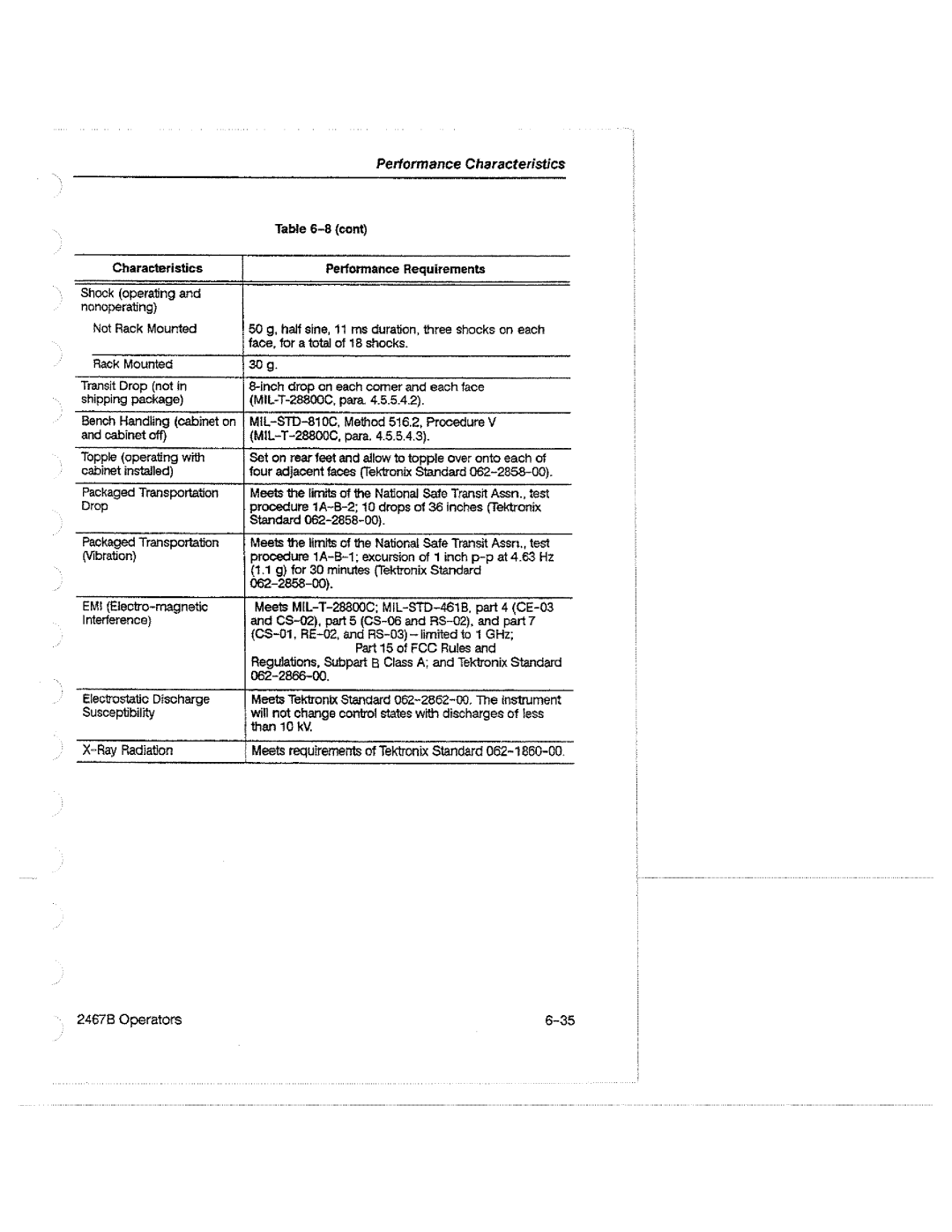Tektronix 2467B manual 