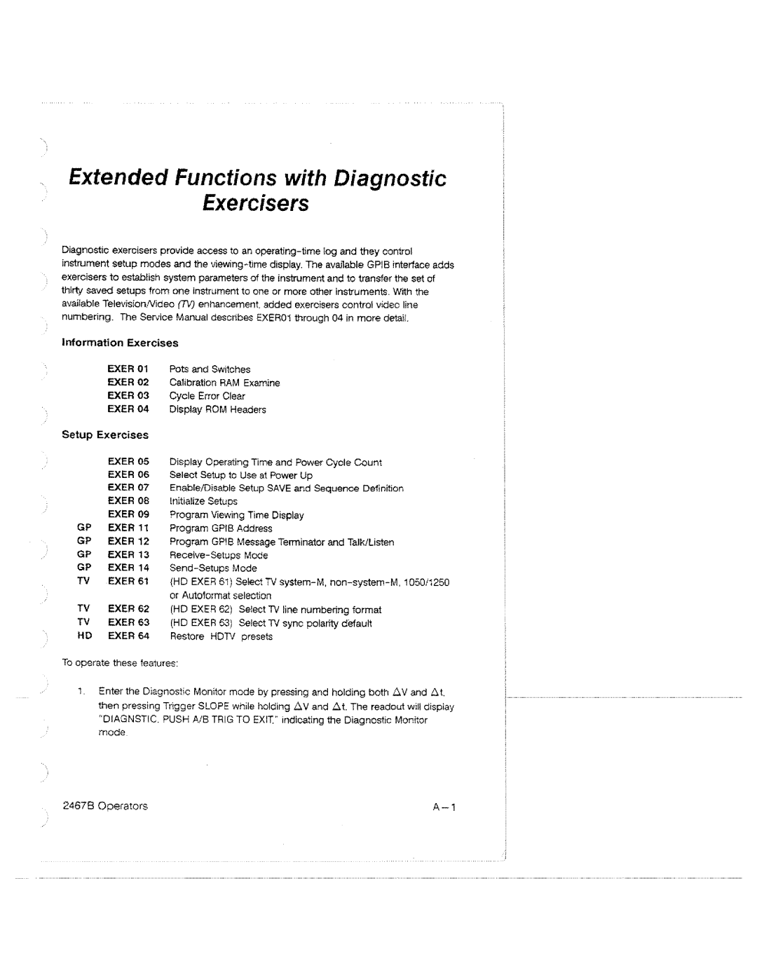 Tektronix 2467B manual 