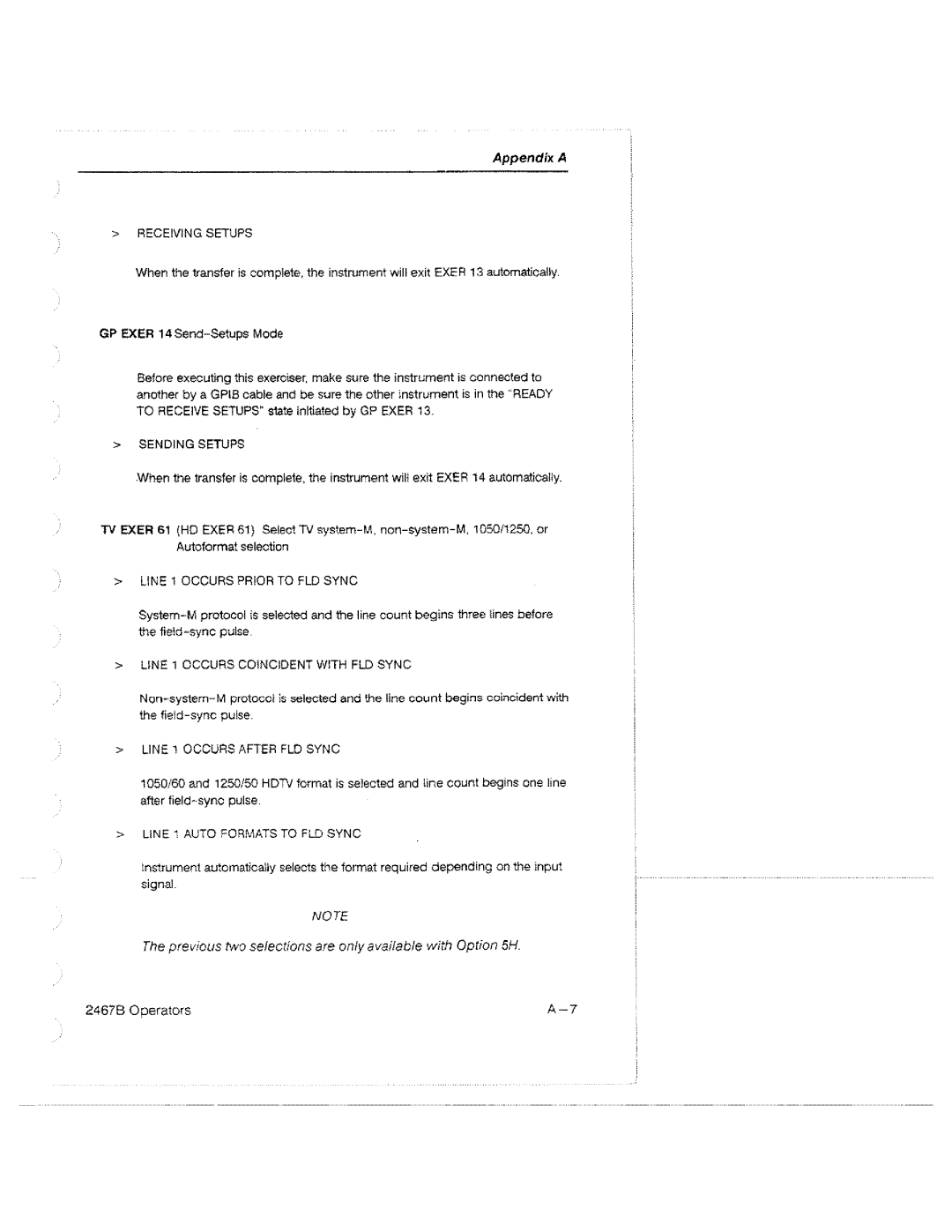 Tektronix 2467B manual 